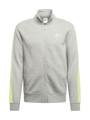 Nike Sportswear Tepláková bunda  svetložltá / sivá melírovaná