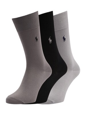 Polo Ralph Lauren Ponožky  sivá / sivobéžová / čierna