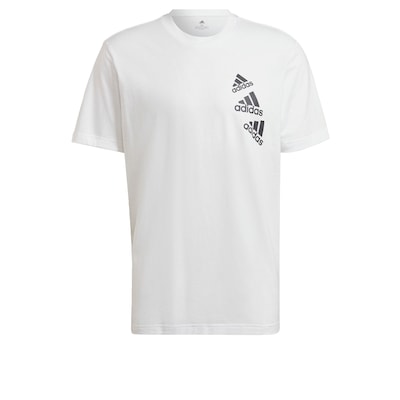 ADIDAS SPORTSWEAR Funkčné tričko 'Essentials Brandlove'  čierna / biela