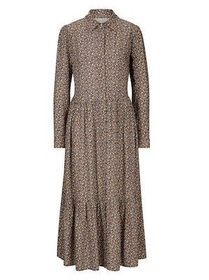 Linea Tesini by heine Košeľové šaty  hnedá / zmiešané farby
