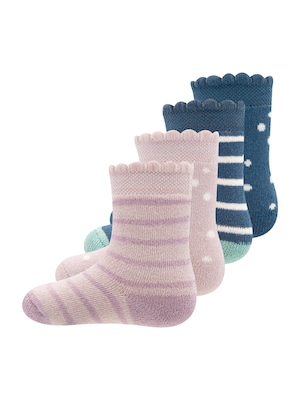 EWERS Ponožky  tmavomodrá / fialová / ružová / biela