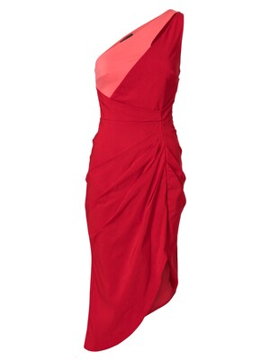 Lipsy Kokteilové šaty  neónovo ružová / červená