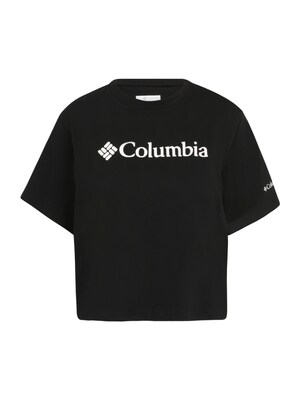 COLUMBIA Tričko 'North Cascades'  čierna / biela