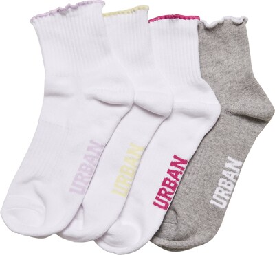 Urban Classics Ponožky  sivá melírovaná / orgovánová / pitaya / biela