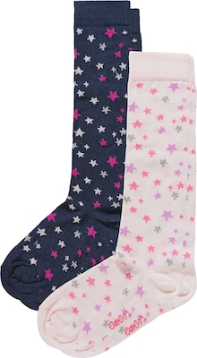 EWERS Ponožky  tmavomodrá / ružová / rosé / biela