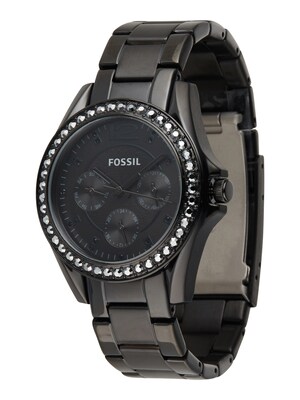 FOSSIL Analógové hodinky 'Riley'  čierna