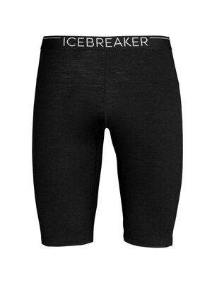 ICEBREAKER Športové nohavičky 'Oasis'  čierna / biela