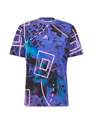 ADIDAS PERFORMANCE Funkčné tričko  kráľovská modrá / svetlofialová / čierna