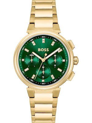 BOSS Black Analógové hodinky  zlatá / zelená