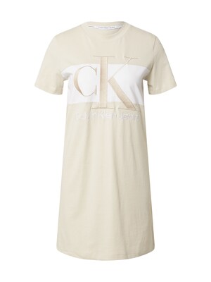 Calvin Klein Jeans Šaty  biela / vaječná škrupina