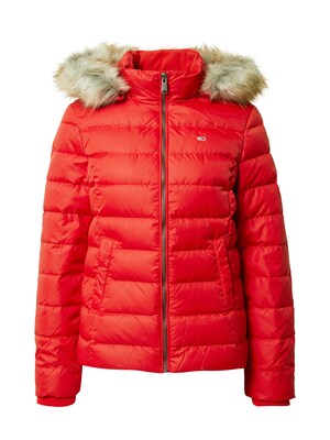 Tommy Jeans Zimná bunda 'Essential'  červená