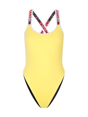 Tommy Hilfiger Underwear Jednodielne plavky  tmavomodrá / žltá / červená / biela