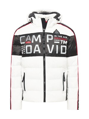 CAMP DAVID Zimná bunda  dymovo šedá / tmavosivá / ohnivo červená / čierna / biela