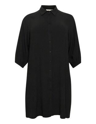 KAFFE CURVE Košeľové šaty 'Barina'  čierna