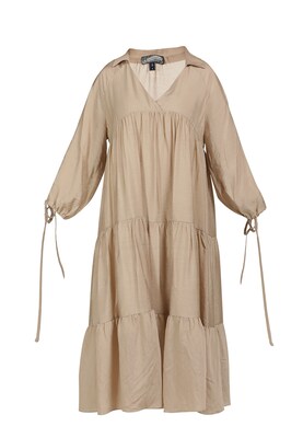 DreiMaster Vintage Letné šaty  svetlohnedá