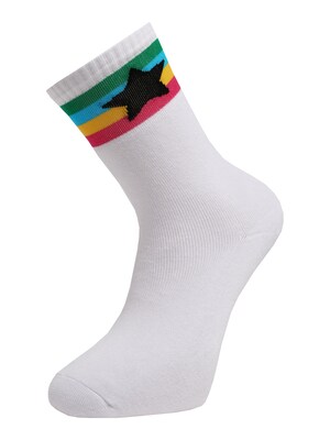 Chiara Ferragni Ponožky  zmiešané farby / biela