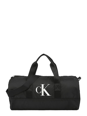 Calvin Klein Jeans Víkendová taška  čierna / biela