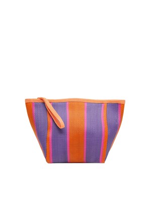MANGO Kozmetická taška 'FRIDAY'  indigo / oranžová / ružová