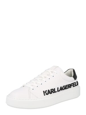 Karl Lagerfeld Nízke tenisky  čierna / biela