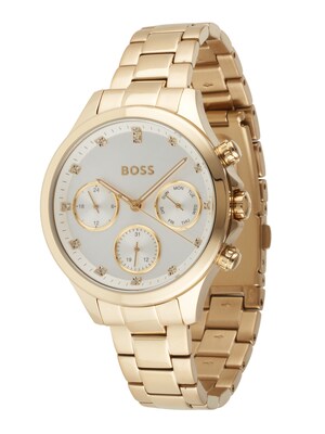 BOSS Black Analógové hodinky  zlatá / biela