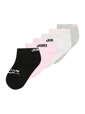 Jordan Ponožky  svetlosivá / sivá melírovaná / ružová / čierna