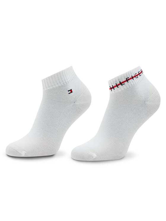 Tommy Hilfiger Súprava 2 párov členkových pánskych ponožiek 701222187 Biela